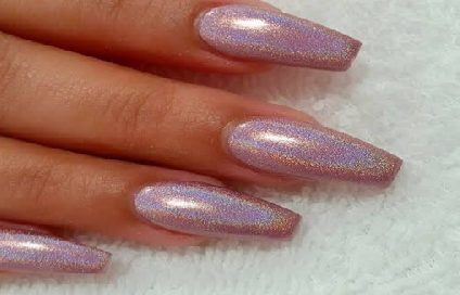 glitter nail